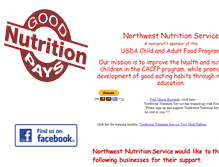 Tablet Screenshot of nwnutritionservice.com